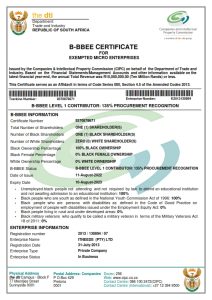 BEE Certificate 2022-23
